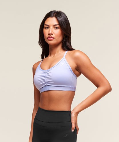 Gymshark Ruched Sports Bra - Peri Blue