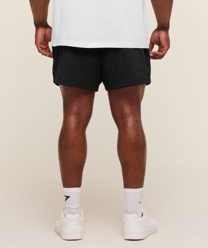 Gymshark Lifting Mesh 5" Shorts - Black