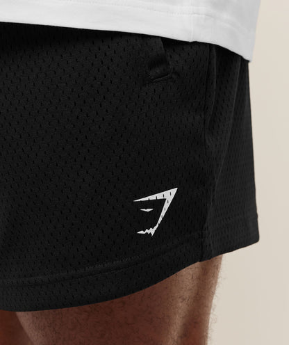 Gymshark Lifting Mesh 5" Shorts - Black