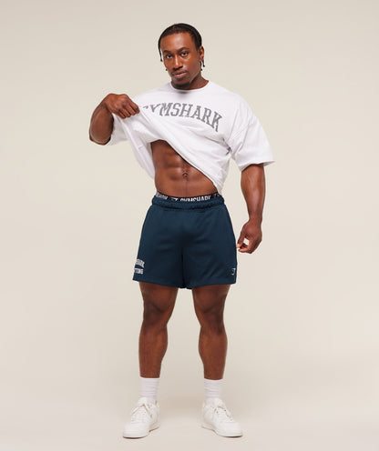 Gymshark Lifting Mesh 5" Shorts - Navy