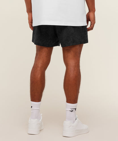 Gymshark Lifting Mesh 5" Shorts - Black/Onyx Grey