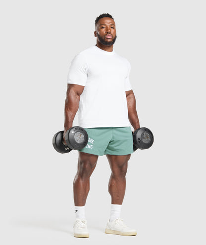 Gymshark Lifting Mesh 5" Shorts - Celeste Blue