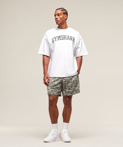 Gymshark Lifting Mesh 5" Shorts - Camo Brown