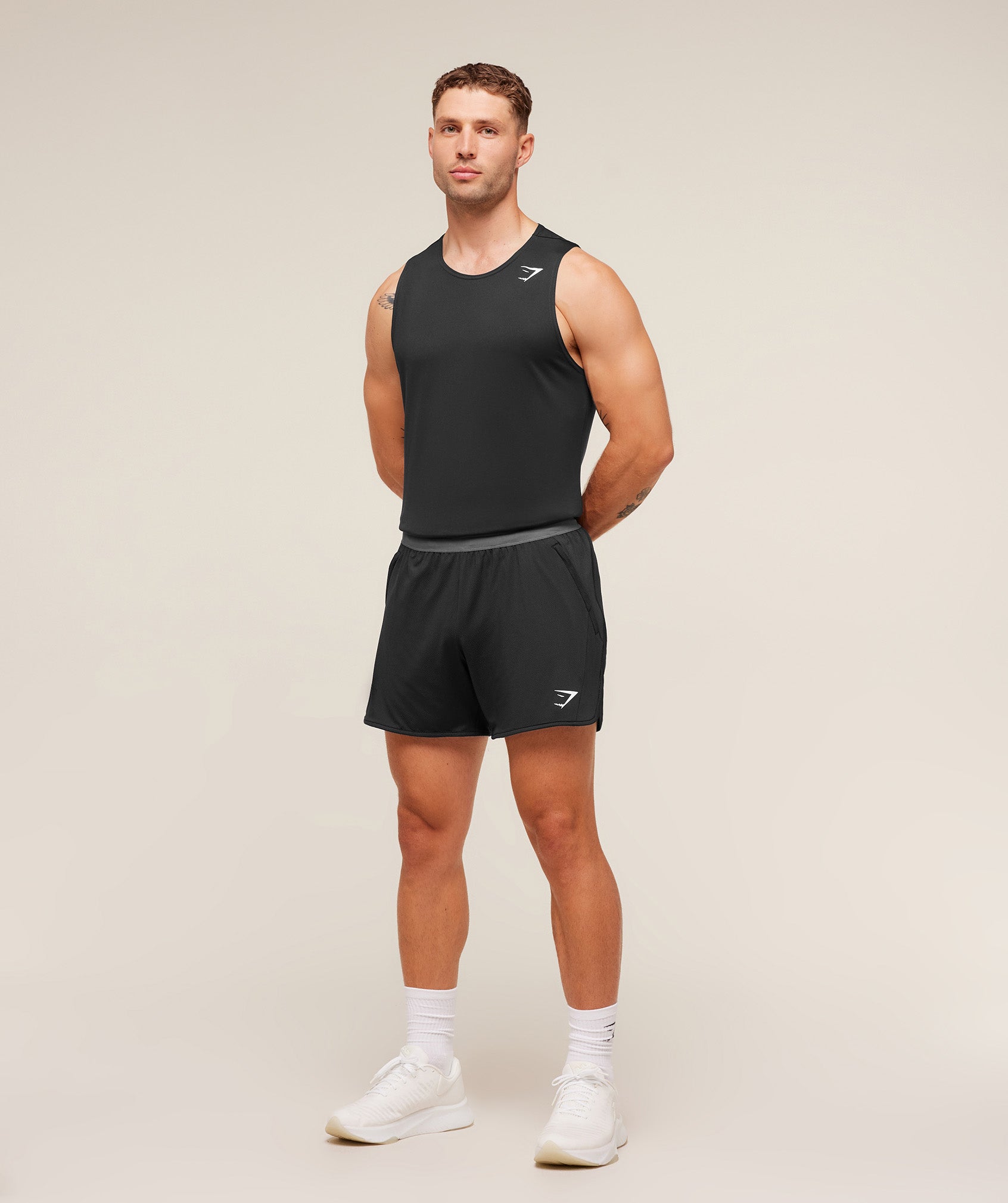 Gymshark Mesh Hybrid 5" Shorts - Black