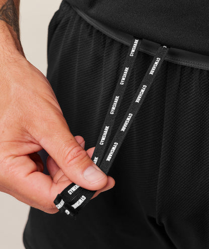 Gymshark Mesh Hybrid 5" Shorts - Black