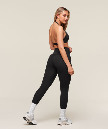 Gymshark Minimal Halterneck Sports Bra - Black