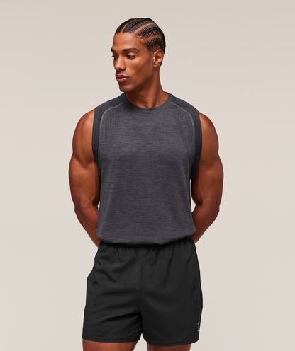 Gymshark Versatile Seamless Tank - Dark Grey/Black