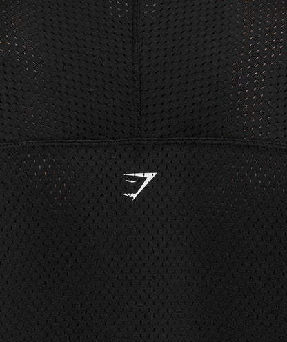 Gymshark Graphic Mesh Oversized T-Shirt - Black