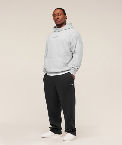 Gymshark Olde English Hoodie - Soft Grey Marl