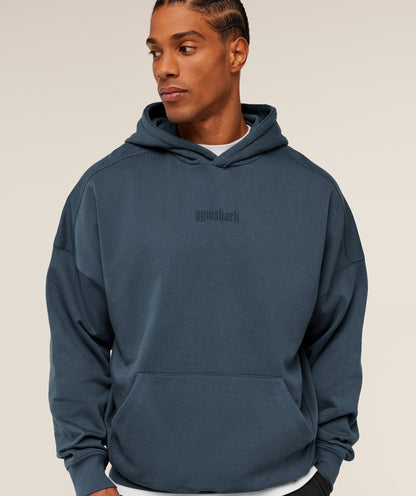 Gymshark Olde English Hoodie - GS Stealth Blue