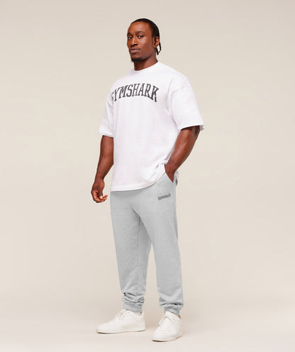 Gymshark Olde English Joggers - Soft Grey Marl