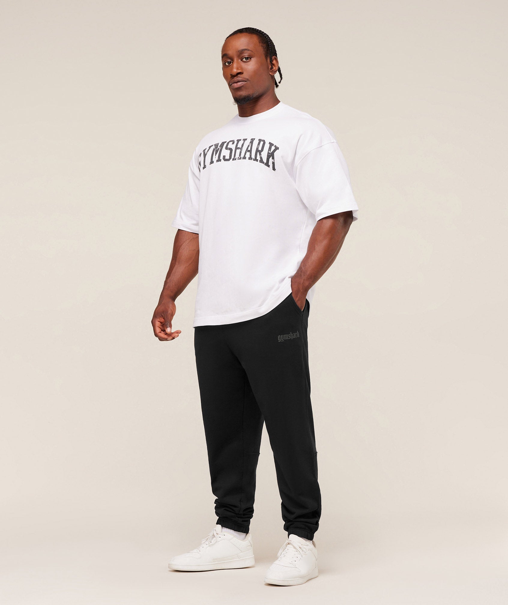 Gymshark Olde English Joggers - Black