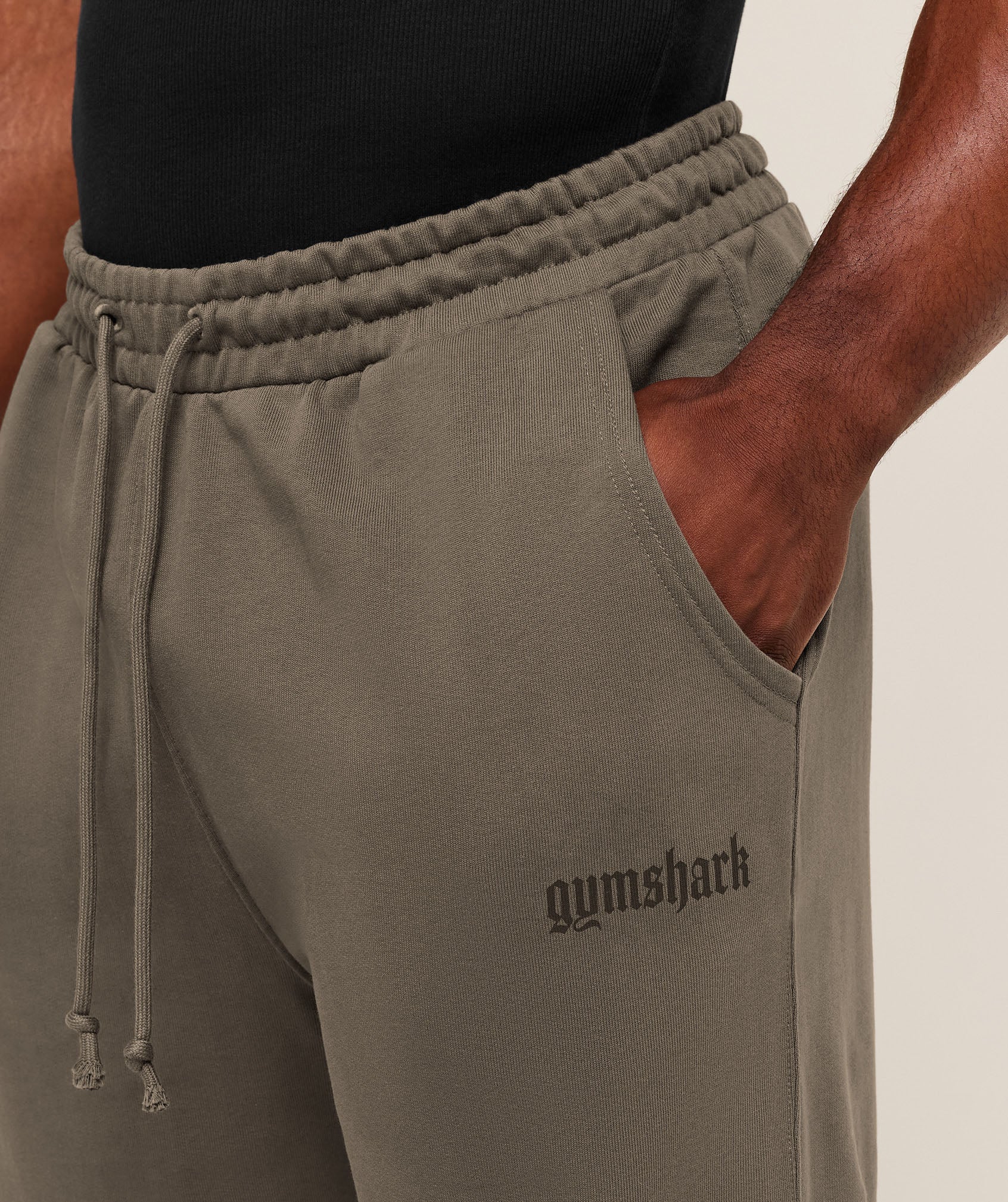 Gymshark Olde English Joggers - Camo Brown