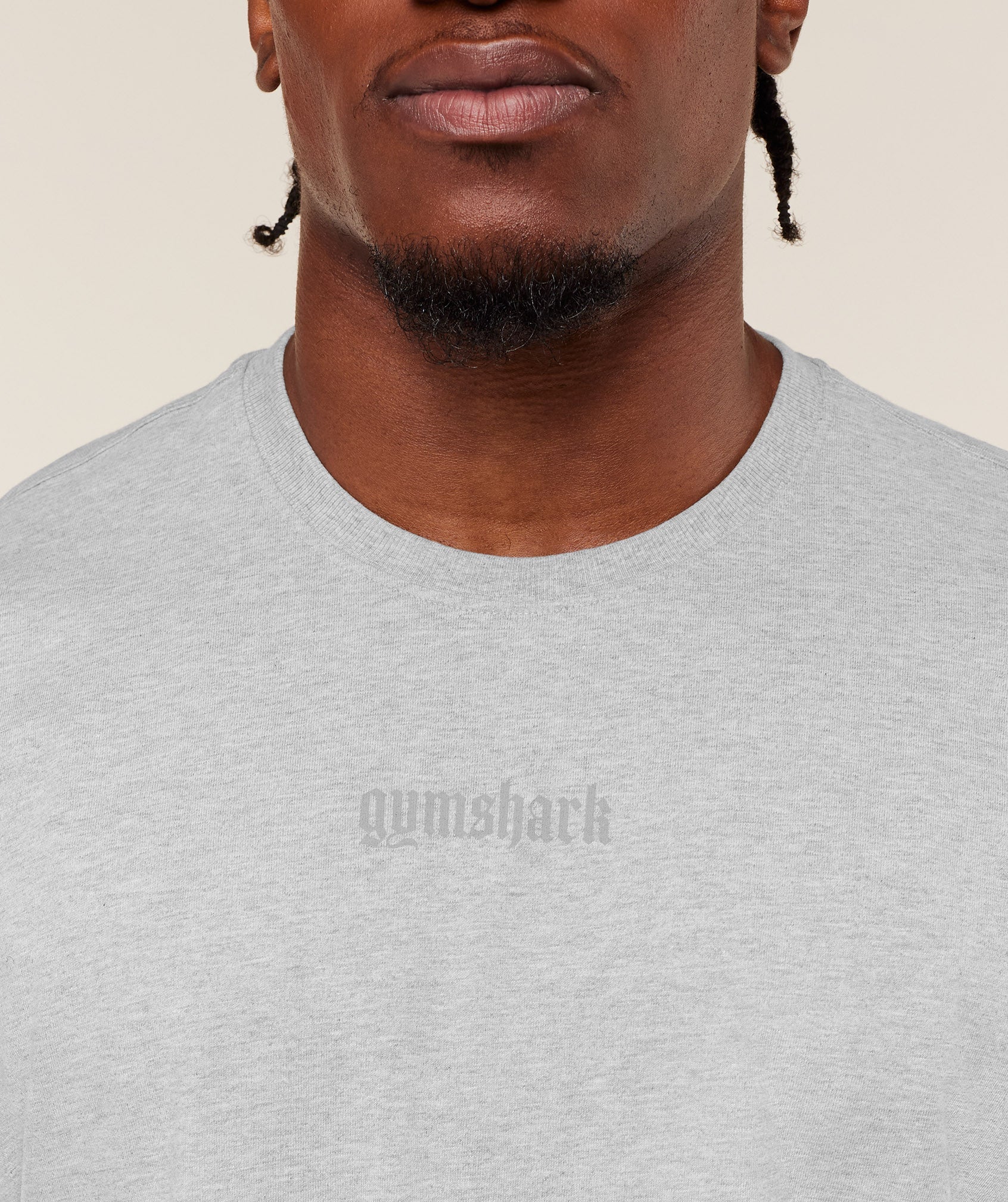 Gymshark Olde English T-Shirt - Bros Soft Grey Marl