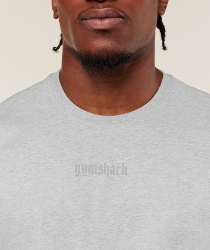 Gymshark Olde English T-Shirt - Bros Soft Grey Marl