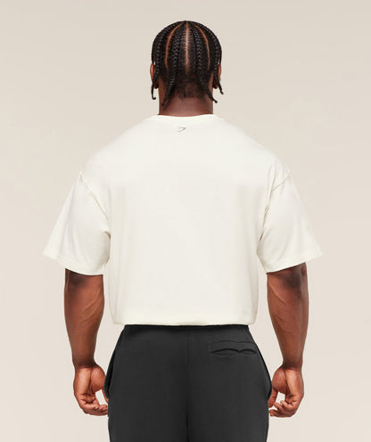 Gymshark Olde English T-Shirt - Soft White