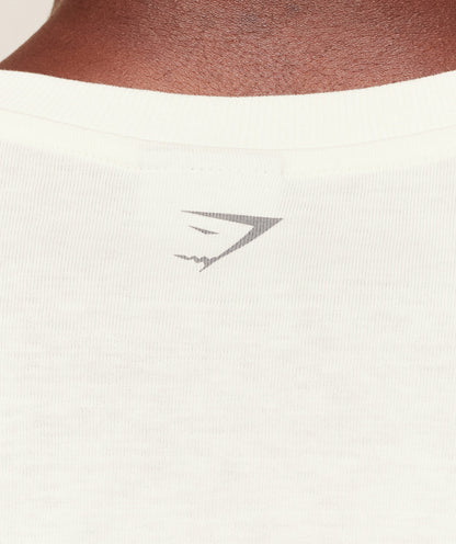Gymshark Olde English T-Shirt - Soft White