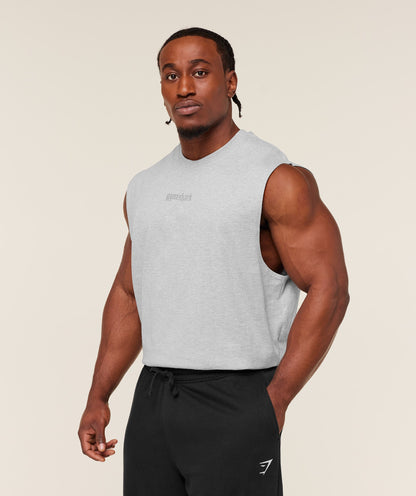 Gymshark Olde English Tank - Bros Soft Grey Marl