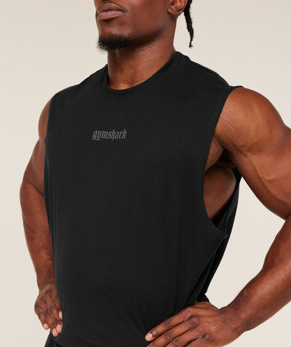 Gymshark Olde English Tank - GS Black