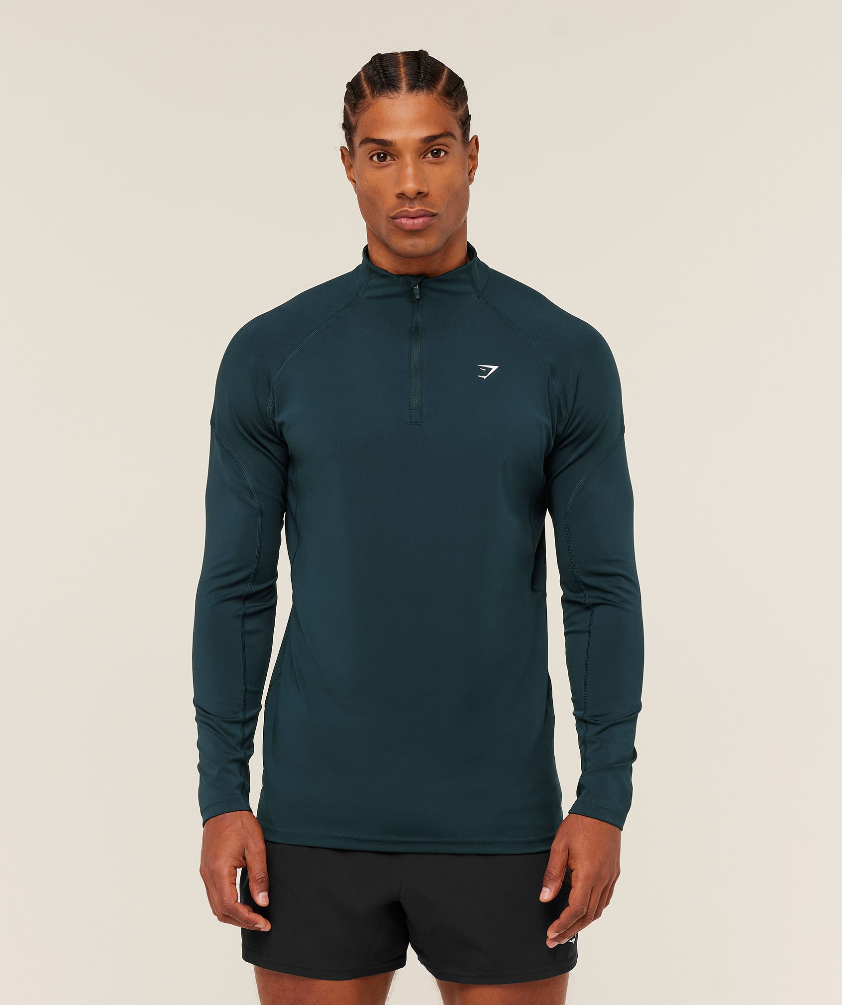 Gymshark Performance 1/4 Zip - Deep Petrol Blue