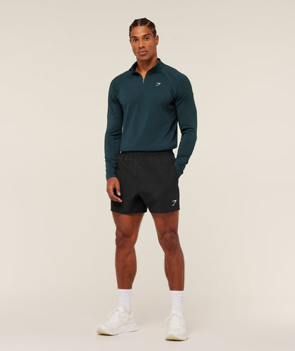 Gymshark Performance 1/4 Zip - Deep Petrol Blue