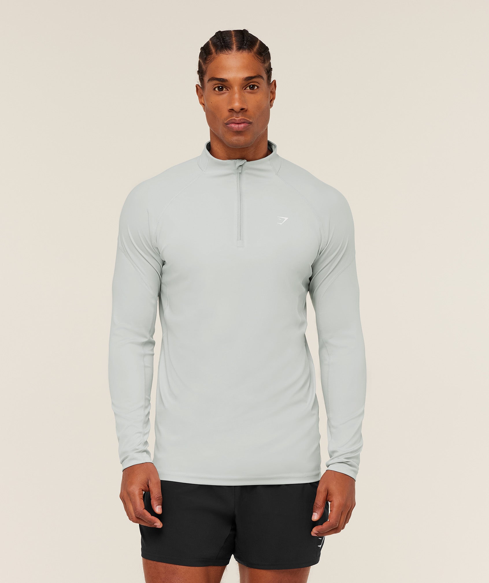 Gymshark Performance 1/4 Zip - Light Grey