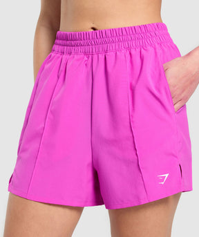 Gymshark Pintuck Shorts - Vibrant Pink