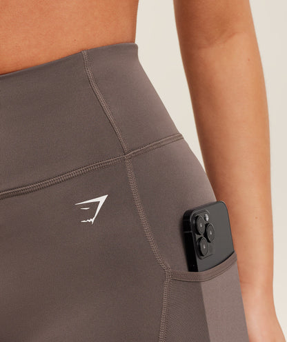 Gymshark Pocket Shorts - Cool Brown