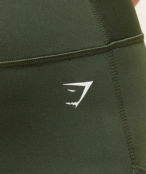 Gymshark Pocket Shorts - Winter Olive