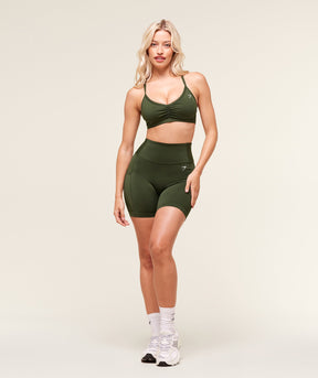 Gymshark Pocket Shorts - Winter Olive