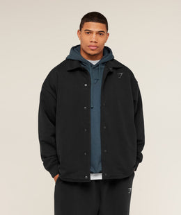 Gymshark Power Coach Jacket - GS Black/GS Asphalt Grey