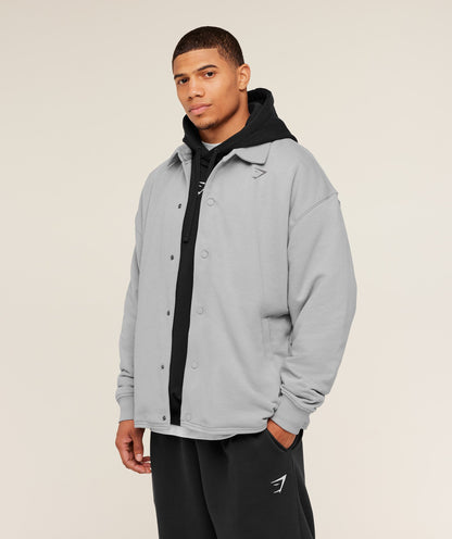 Gymshark Power Coach Jacket - Smokey Grey