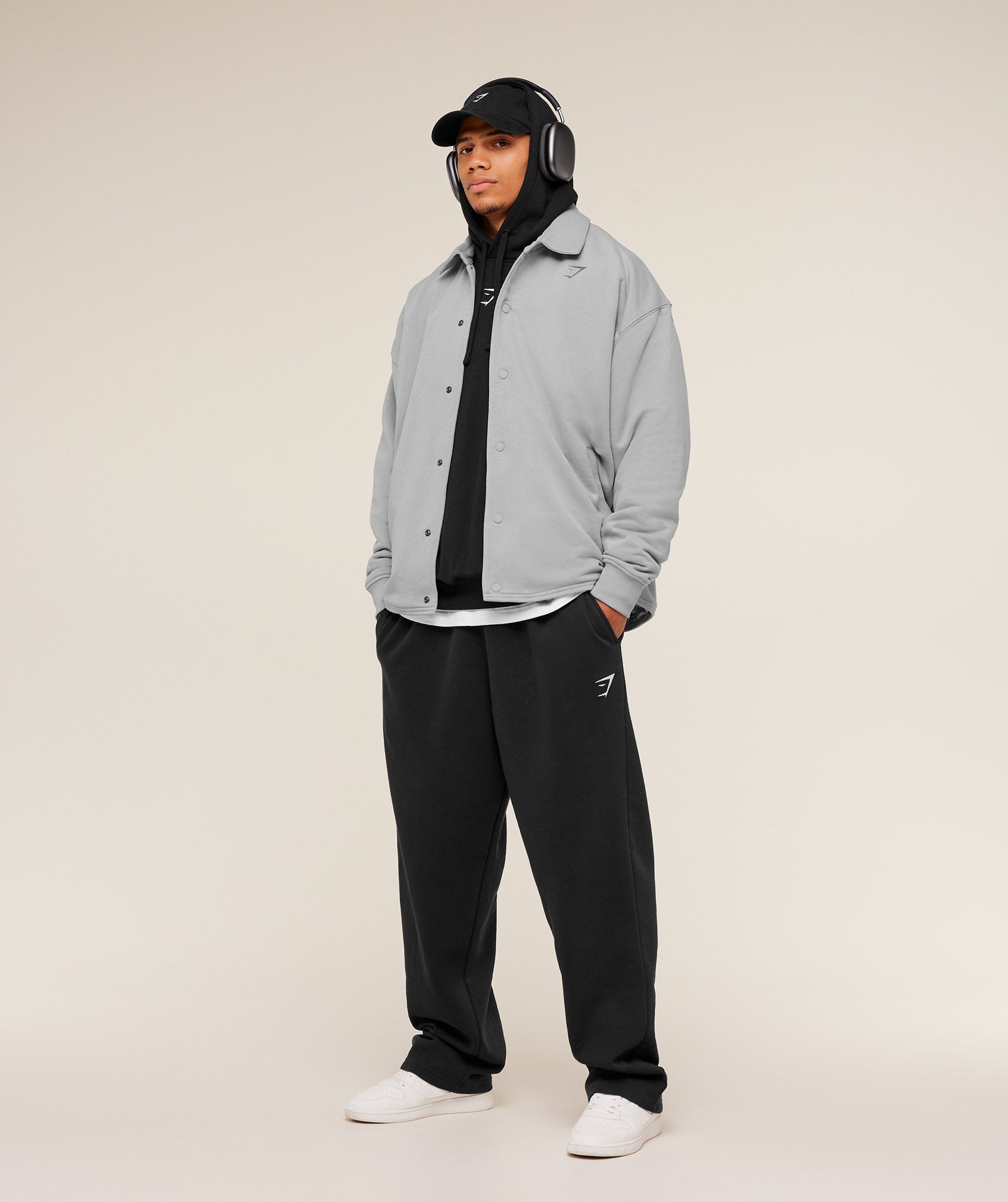 Gymshark Power Coach Jacket - Smokey Grey