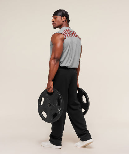 Gymshark Power Cut Off Tank - Charcoal Core Marl