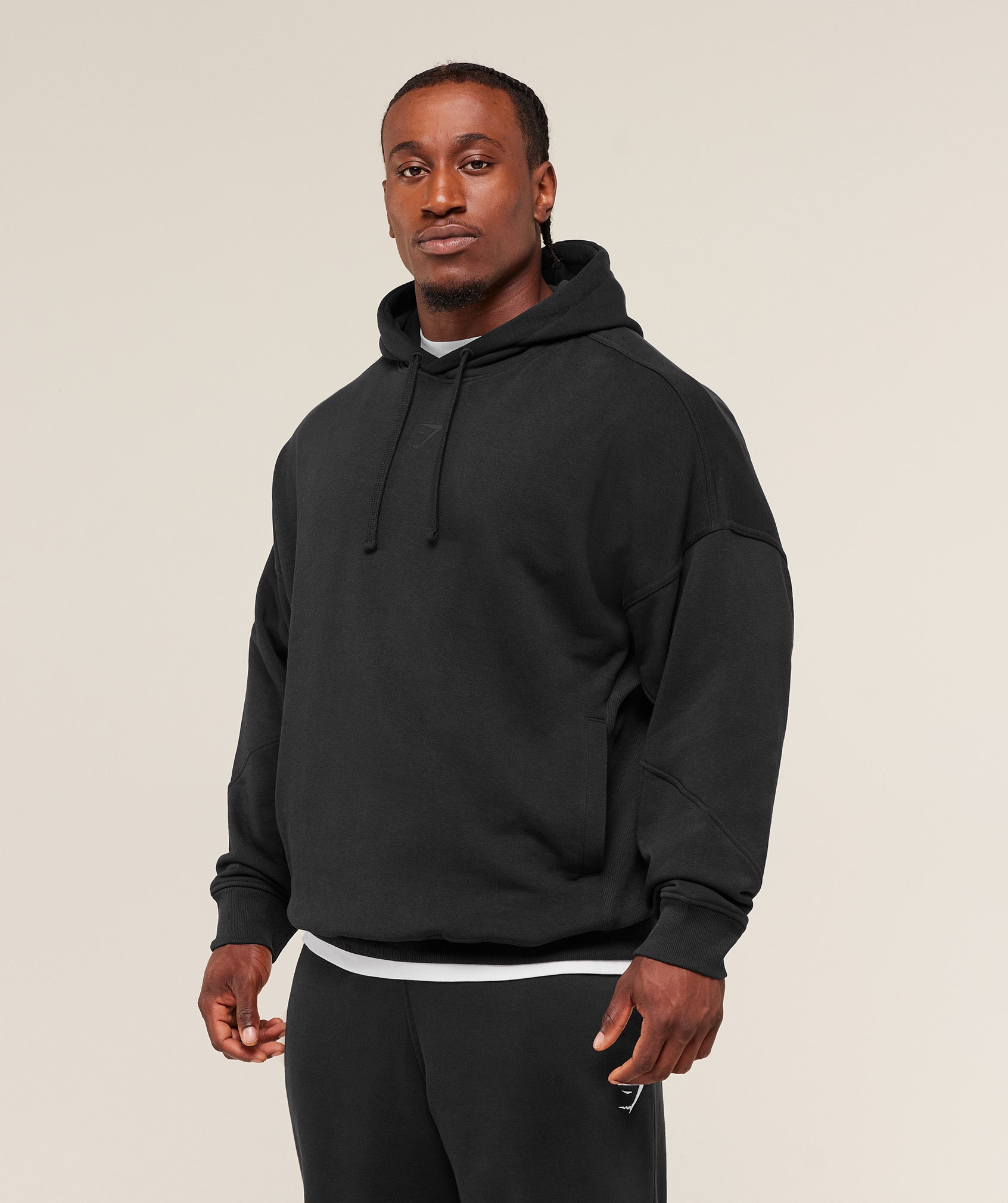 Gymshark Power Hoodie - Black/Asphalt Grey