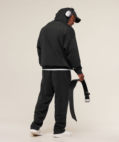 Gymshark Power Hoodie - Black/Asphalt Grey