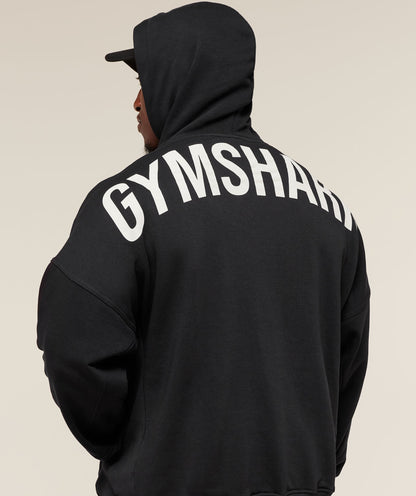 Gymshark Power Hoodie - Black/Oat White