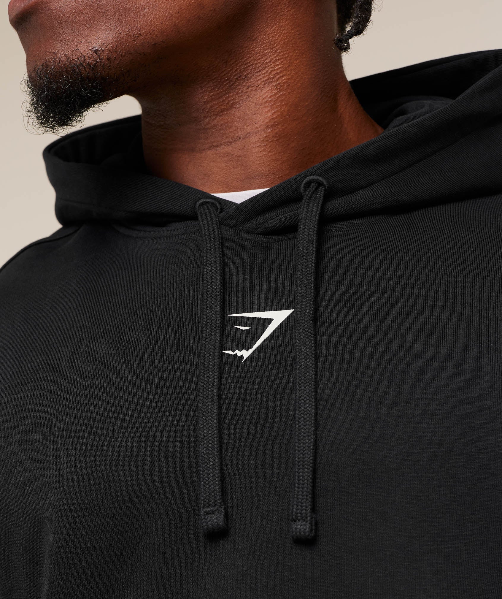 Gymshark Power Hoodie - Black/Oat White