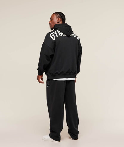 Gymshark Power Hoodie - Black/Oat White