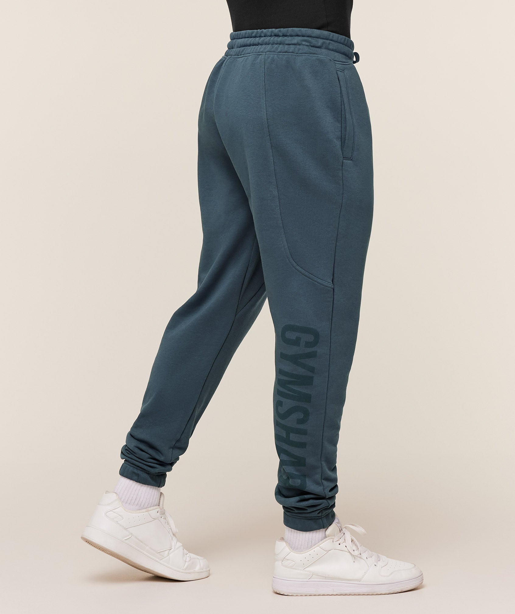 Gymshark Power Wordmark Joggers - GS Stealth Blue