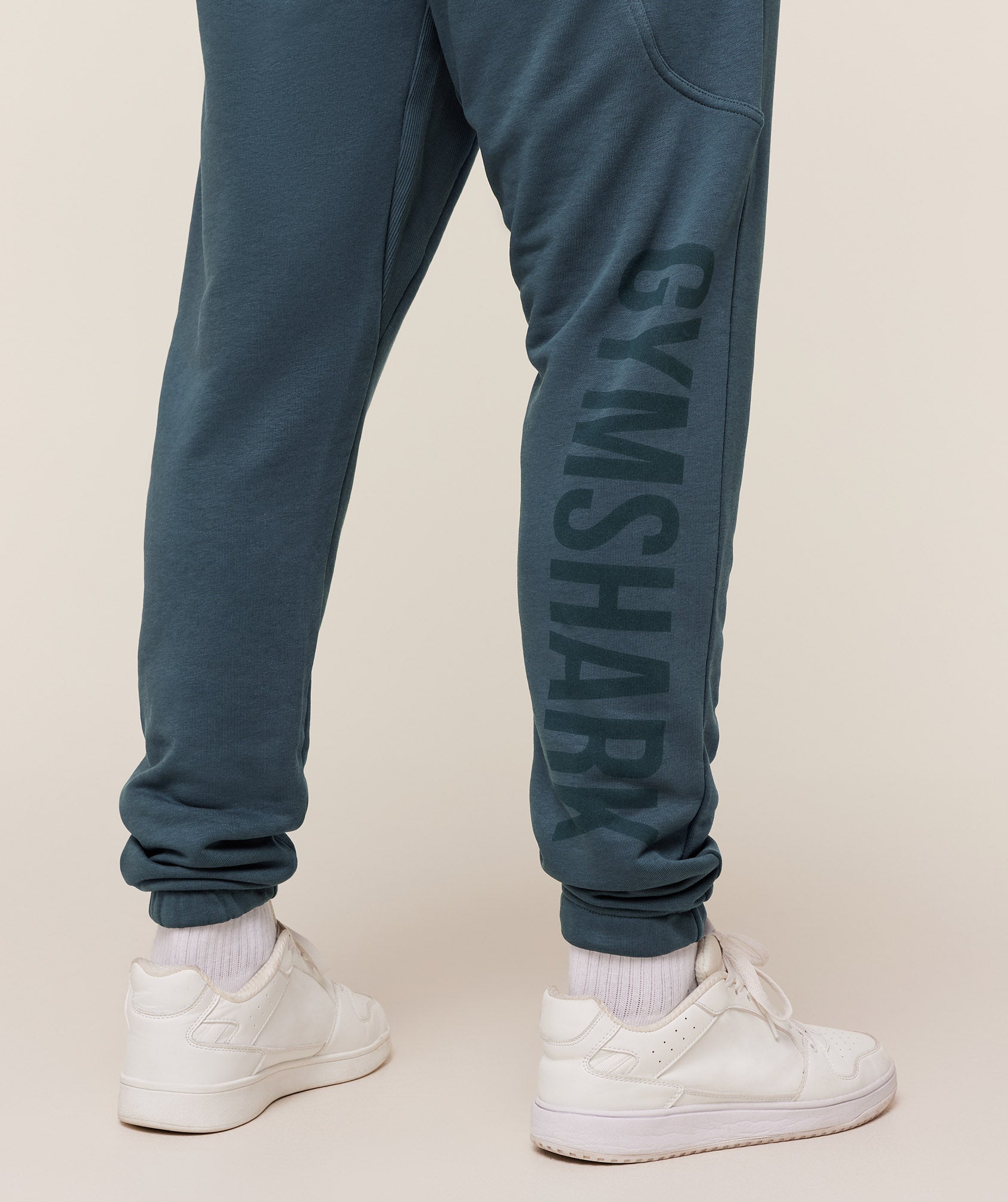 Gymshark Power Wordmark Joggers - GS Stealth Blue