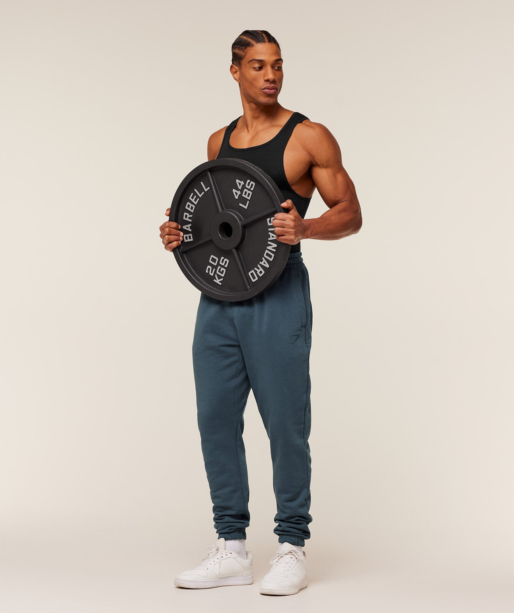 Gymshark Power Wordmark Joggers - GS Stealth Blue