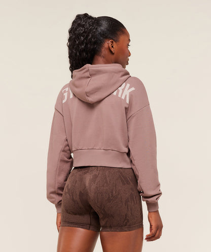 Gymshark Power Midi Zip Hoodie - Chestnut Pink