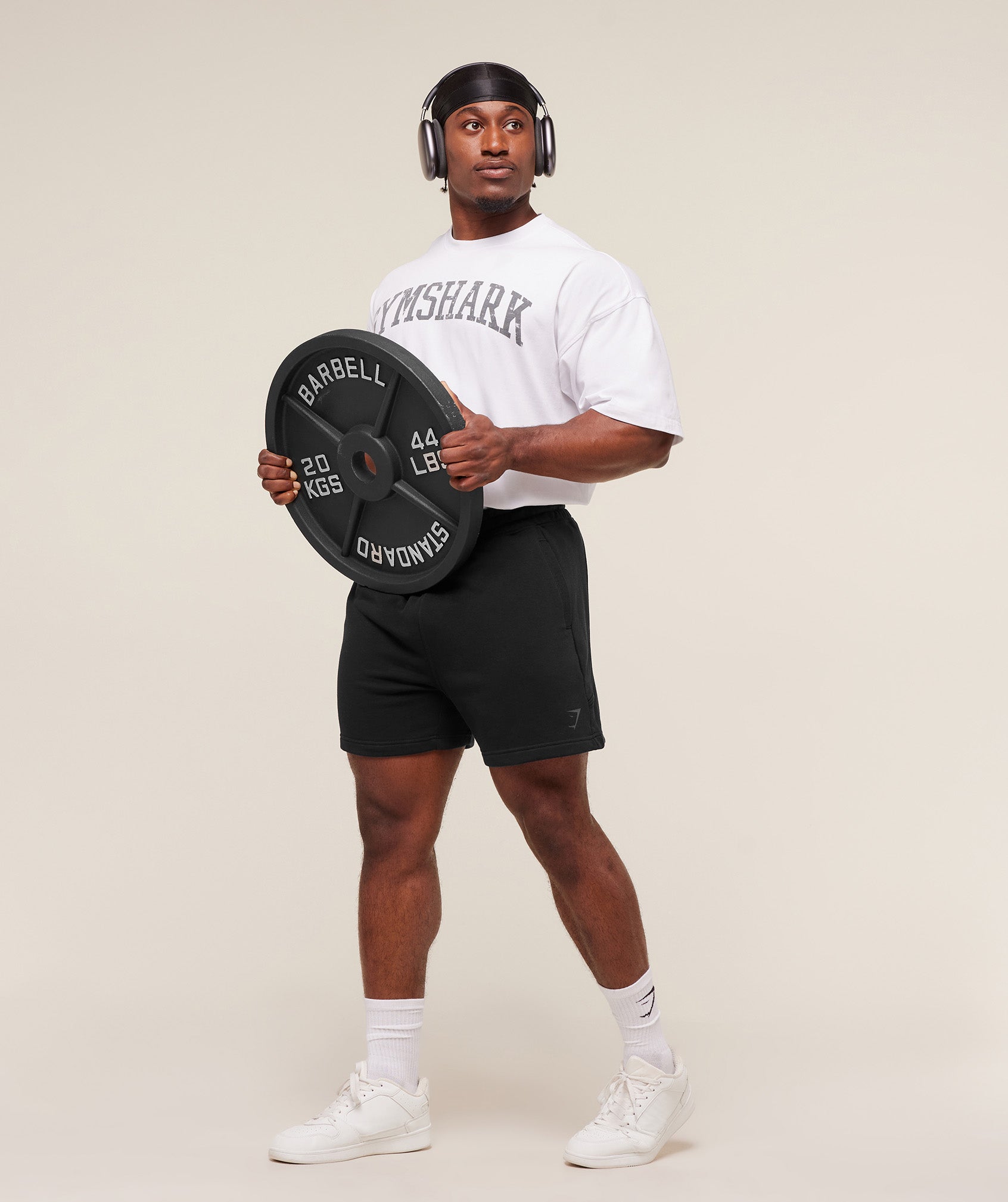 Gymshark Power 5" Shorts - Black/Asphalt Grey