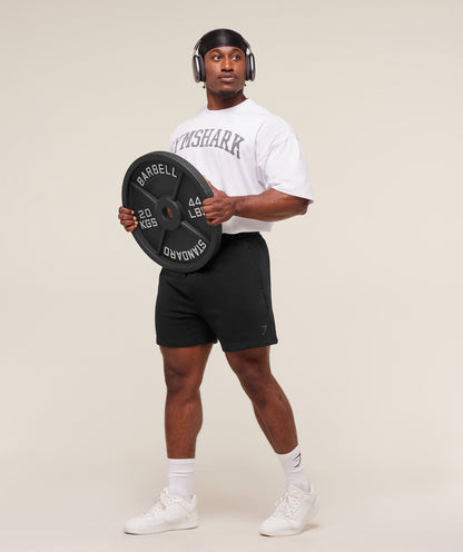 Gymshark Power 5" Shorts - Black/Asphalt Grey