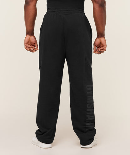 Gymshark Power Straight Leg Pants - GS Black/GS Asphalt Grey