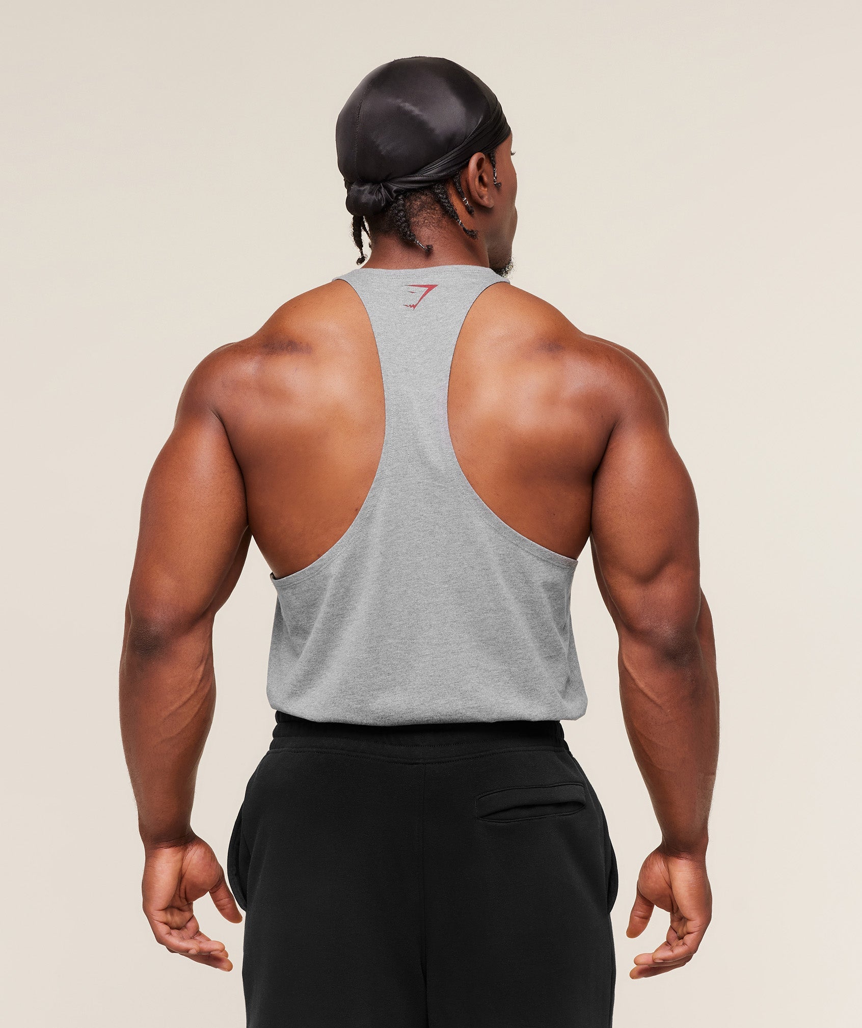 Gymshark Power Stringer - Charcoal Core Marl