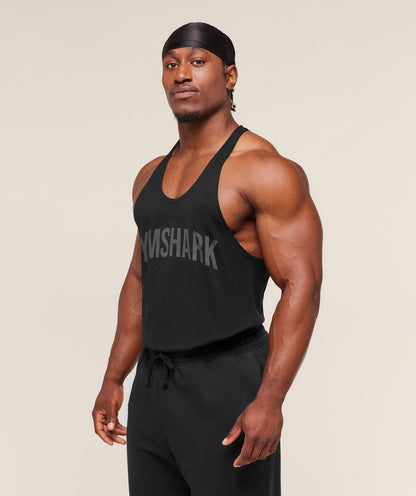 Gymshark Power Stringer - Black/Asphalt Grey