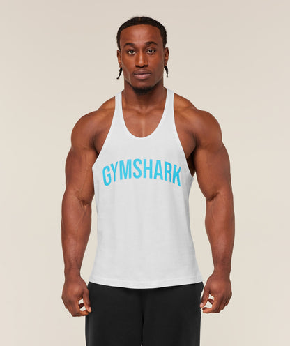 Gymshark Power Stringer - GS White/GS Brand Blue
