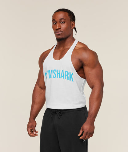 Gymshark Power Stringer - GS White/GS Brand Blue